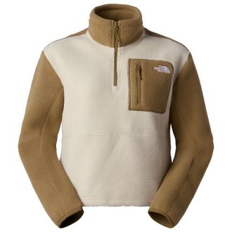 The North Face Yumiori 1/4 Zip Fleecepullover f&uuml;r Damen | beige/braun