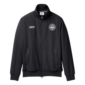 adidas Mens adidas originals x Spezial Crossover Chest Brand Logo Stand Collar Sports Jacket Black HC0403
