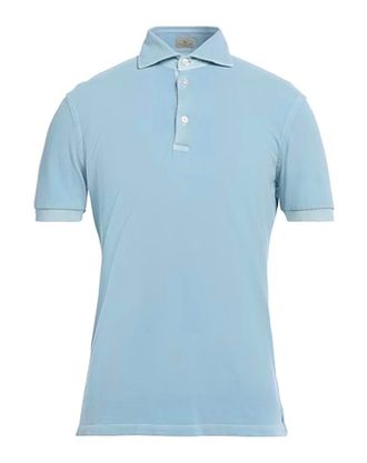 Sonrisa Mens Pique Polo Shirt In Sky Blue