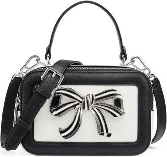 Karl Lagerfeld Simone Crossbody in White/black 1 at Nordstrom