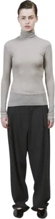 Alysi Truien & Vesten, Dames, Grijs, M, Turtleneck Trui