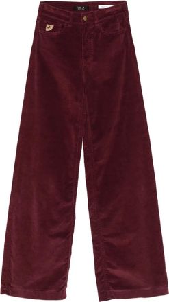 Lois Jeans Pantaloni a coste con cinque tasche - Rosso