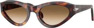 Persol Stijlvolle zonnebril in bruine tint - Dames - Zonnebrillen - Bruin - 53 MM - Accessoires