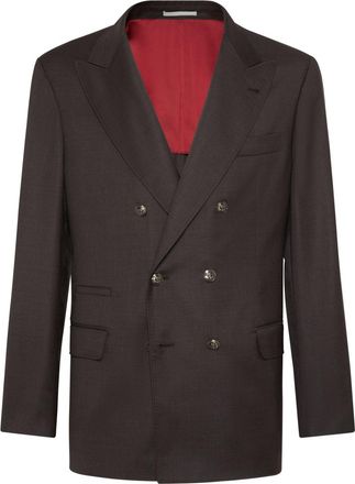 Brunello Cucinelli double-breasted blazer - Brown