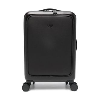 Emporio Armani Cabin Bags, male, Brown, Size: ONE SIZE Emporio Armani Suitcases Brown