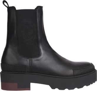 Tommy Hilfiger Schoenen, Heren, Zwart, 41 EU, Leer, Chelsea Boot