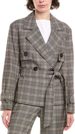 Anne Klein Belted Trench Jacket