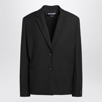 Jacquemus Black Single Breasted Wool Jacket