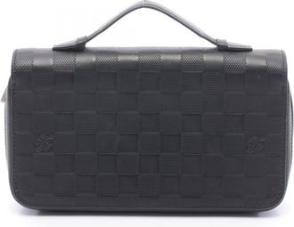 Louis Vuitton Black Onyx Damier Infini Long Wallet (Bi-Fold) (Pre-Owned)