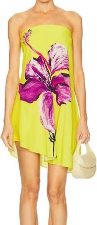 Rococo Sand Tube Mini Dress In Yellow