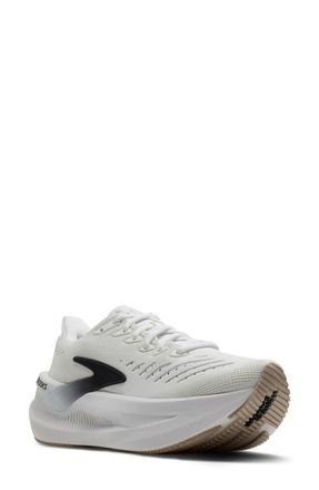 Brooks Glycerin Max 2 Hybrid Running Shoe in White/black/chateau Gray at Nordstrom, Size 10.5