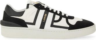 Lanvin White Lace Up Sneakers