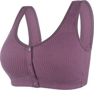 Generic CXKOLD Cotton Bras for Women Running Bras Women White Cotton Bras Non Wired high Impact Sports Bras for Large Breasts Nursing Bras Breastfeeding Smoot