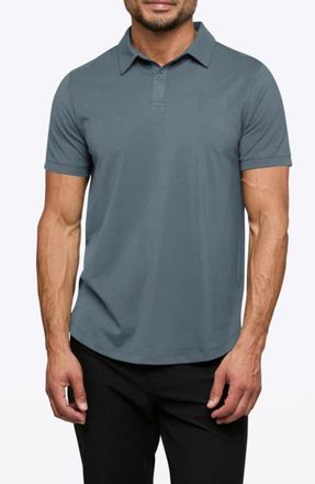 Cuts Trim Fit Cotton Blend Polo in Ocean Storm at Nordstrom, Size Xx-Large