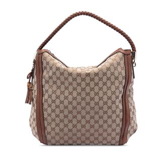 Gucci Tweedehands Grote Gg Canvas Bella Shopper