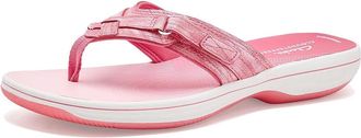 Clarks Breeze Sea Womens Sandals Pink Ombre Synthetic : 12 B - Medium