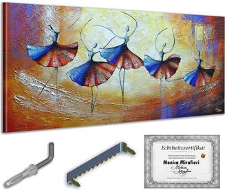 OEM Monica Mirafiori I 100% Pintado A Mano I Cuadro Danza, Danza, Danza 140x70cm Cuadro Pintado A Mano Cuadro Acr&iacute;lico Cuadro Acr&iacute;lico De Gran Tama&ntilde;o I Ar