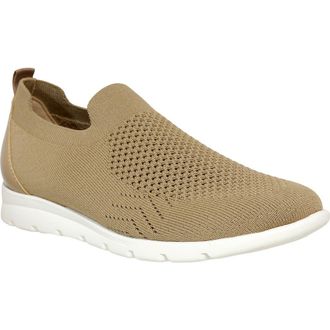 David Tate Galvin Slip-On Sneaker in Taupe Fabric at Nordstrom, Size 10.5