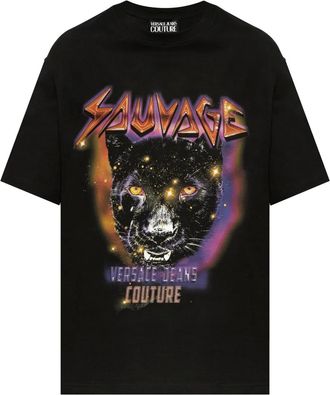 Versace Jeans Couture T-shirt con stampa - Nero