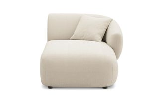 Castlery Auburn Right Chaise Customized, (Washed Chenille) Cream, Machine Washable, Modular Sofa for Living Room, Castlery Brand