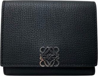 Loewe Black Leather Wallet (Tri-Fold) (Pre-Owned)