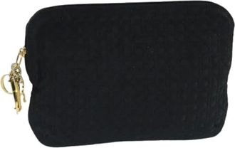 Dior Pre-owned Clutches, female, Black, Size: ONE SIZE Pre-owned Nylon Pouch