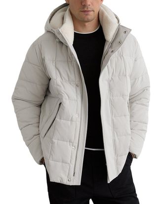 Reiss Klause Borg Lined Quilted Casual Jacket
