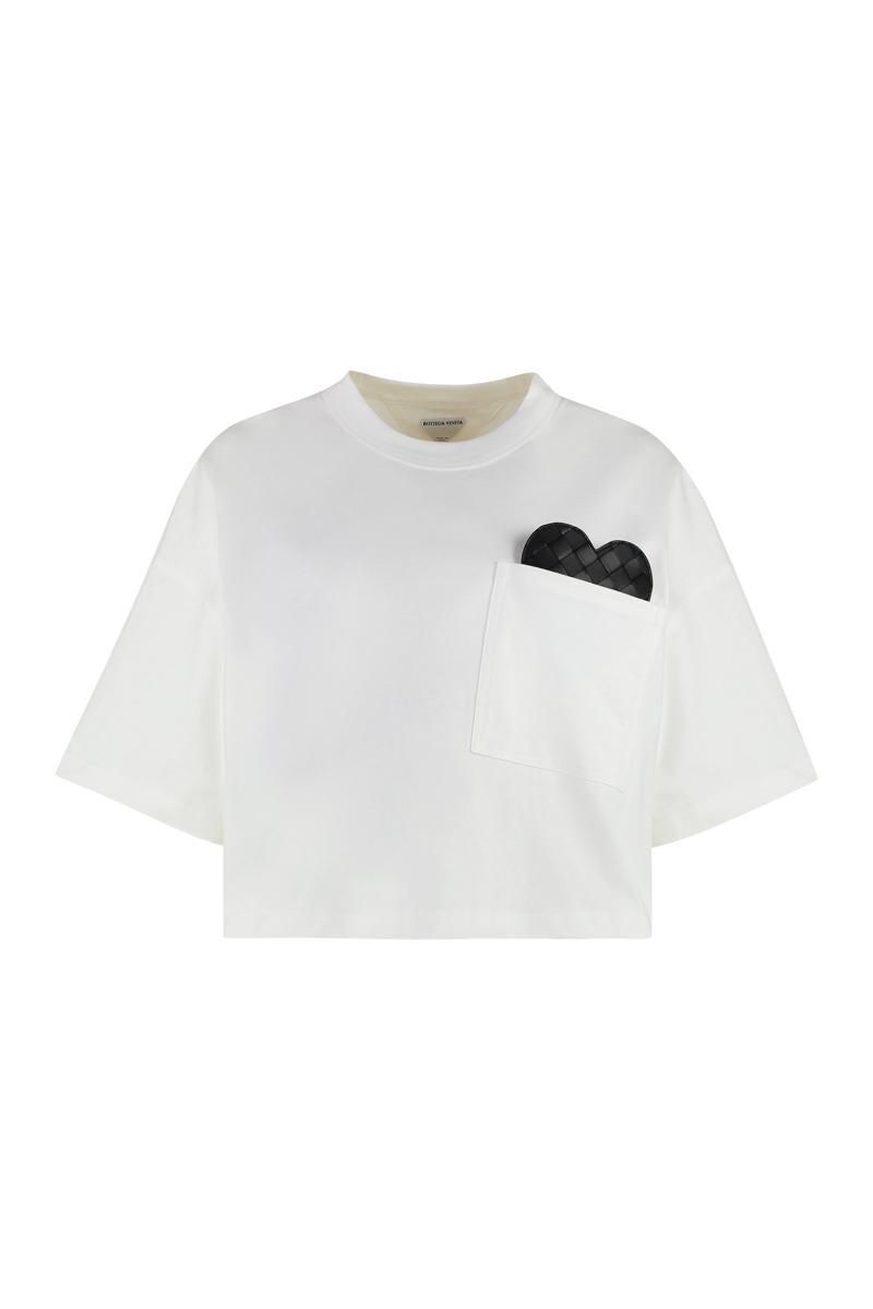 BOTTEGA VENETA ボッテガヴェネタ WHITE COTTON T-SHIRT Bottega Veneta® Men's Cotton Jersey T-Shirt in White. Shop