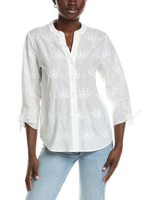 Jones New York Y-Neck Blouse