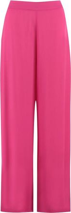 Clips Wijde broek met elastische taille - Dames - Wijde Broeken - Roze - XL - Polyester - Broeken