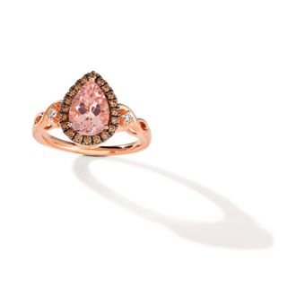 Le Vian Ladies Peach Morganite Rings set in 14K Strawberry Gold