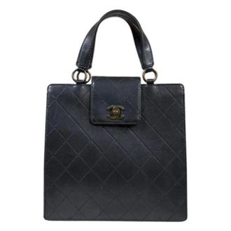 Chanel Pre-owned Matelasse Handbag - Dames - Pre-owned - Zwart - Maat: ONE Size Leer