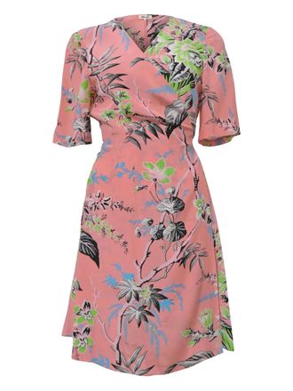 Diane Von F&uuml;rstenberg Abito midi con stampa - Rosa