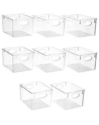 Sorbus Clear Fridge Bins (Set Of 8)