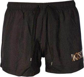 Moschino Heren Zwemshort met Luipaardprint (Zwart)