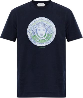Versace Hombre, Camisetas, Azul, Talla: 2XL