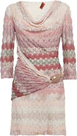 Missoni Abito con scollo drappeggiato - Rosa