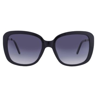 Guess Smoke Gradient Butterfly Ladies Sunglasses GF6138 01B 55