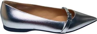 Sergio Rossi SR Twenty Ballerina - Dames - Ballerinas - Grijs - 37 EU - Leer - Schoenen