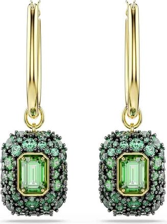 Swarovski Sublima Oorhangers - Dames - Oorbellen - Groen - ONE Size - Accessoires