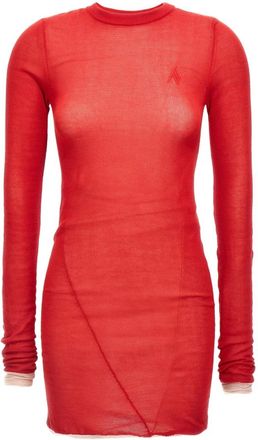 The Attico Dames, Jurken, Rood, Maat: 2XS Katoen