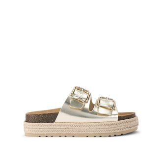 Kurt Geiger Womens Raquel2 Sandals - Gold - Size UK 3