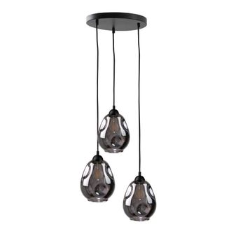 Netlighting Loki Cluster Pendant Ceiling Light Black 30cm 3x E27