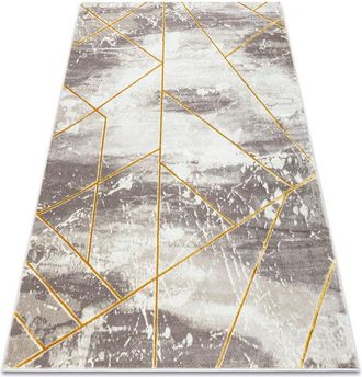 RugsX Rugsx - Alfombra Core 1818 Geom&eacute;trico - Estructural, Dos Niveles De Vell&oacute;n, Marfil / V Beige 160x220 Cm