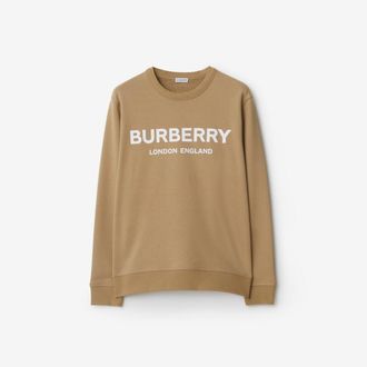 Burberry Logo Cotton Sweatshirt, Size: M