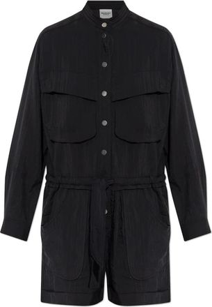 Isabel Marant Betyna Jumpsuit - Dames - Playsuits - Zwart - L - Katoen - Jumpsuits & Playsuits