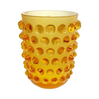 Lalique Mossi Amber Vase 10029000