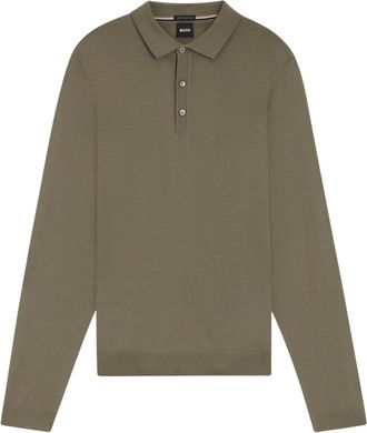 HUGO BOSS Truien & Vesten, Heren, Groen, XL, Ronde hals knitwear