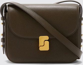 SOEUR Bellissima Mini Crossbody Bag in Natural Grained Leather