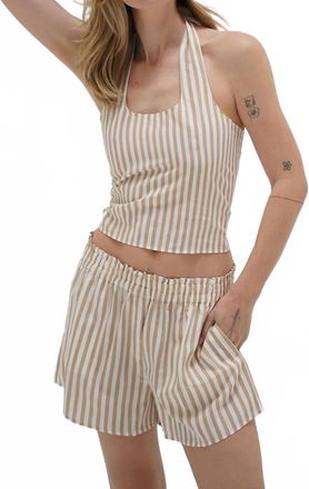 LnA Cayman Shorts In Sandbar Stripe